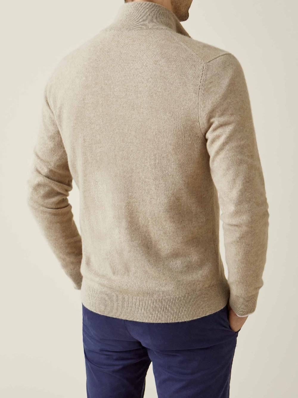 Luca Faloni Zip Cardigancashmere a 2 fili Offerta
