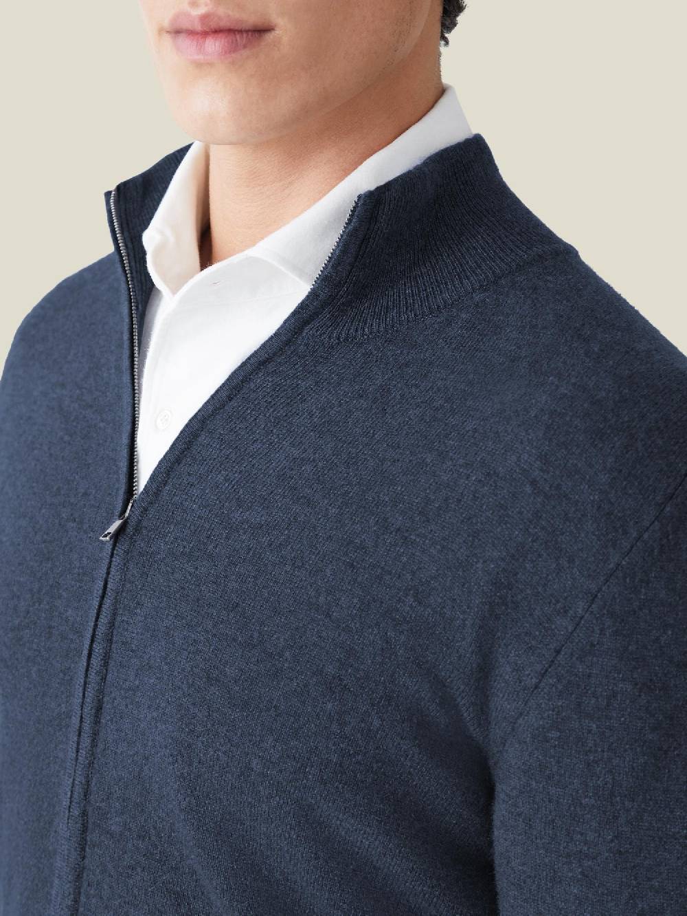 Luca Faloni Zip Cardigancashmere a 2 fili Economico