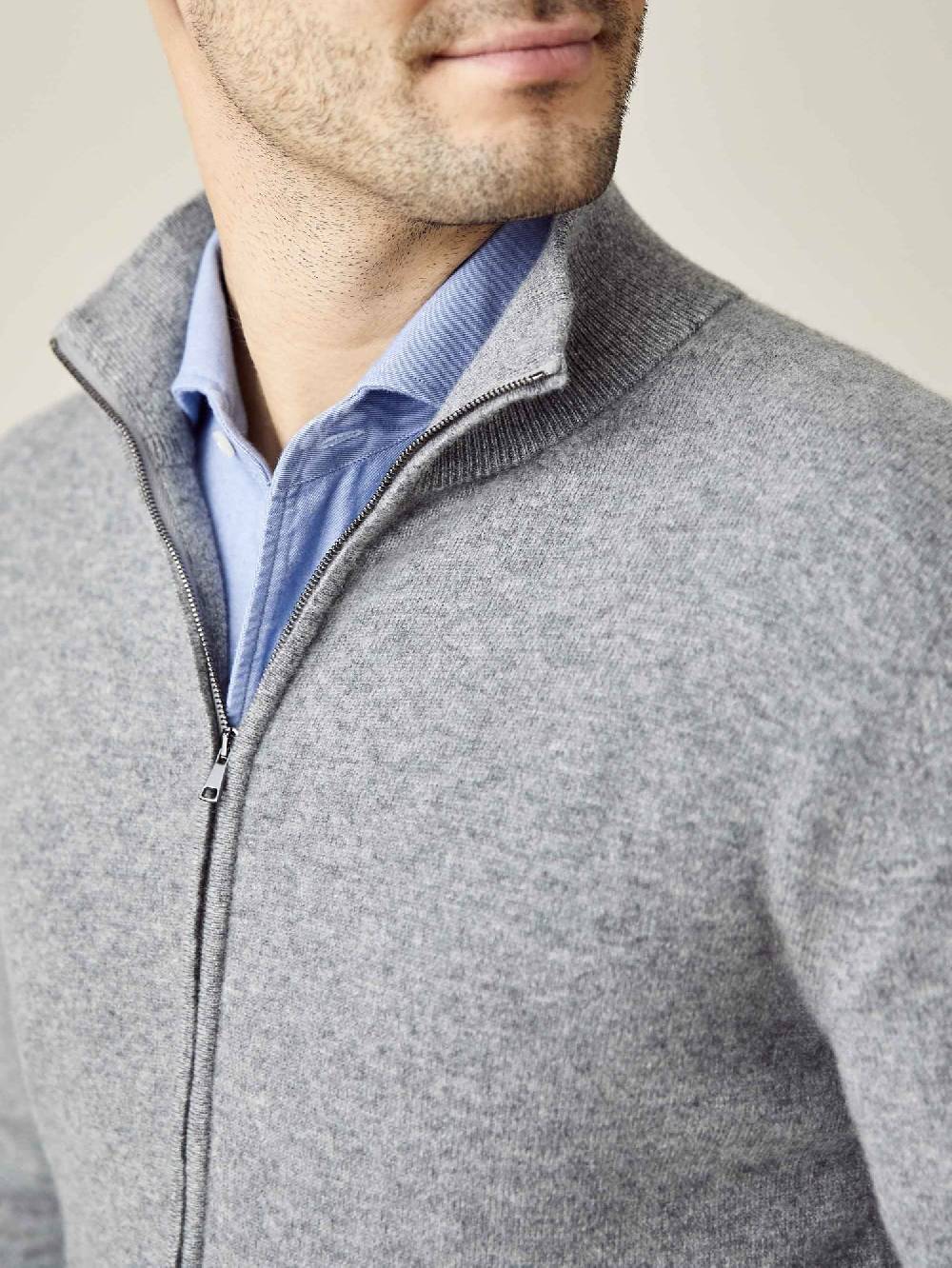 Luca Faloni Zip Cardigancashmere a 2 fili Online