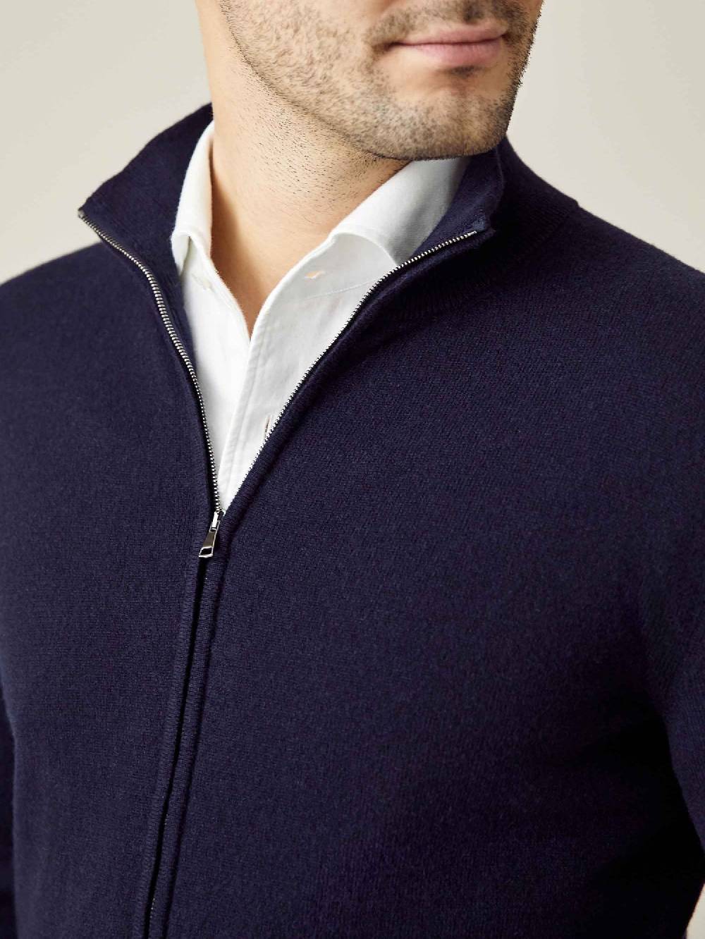Luca Faloni Zip Cardigancashmere a 2 fili Outlet