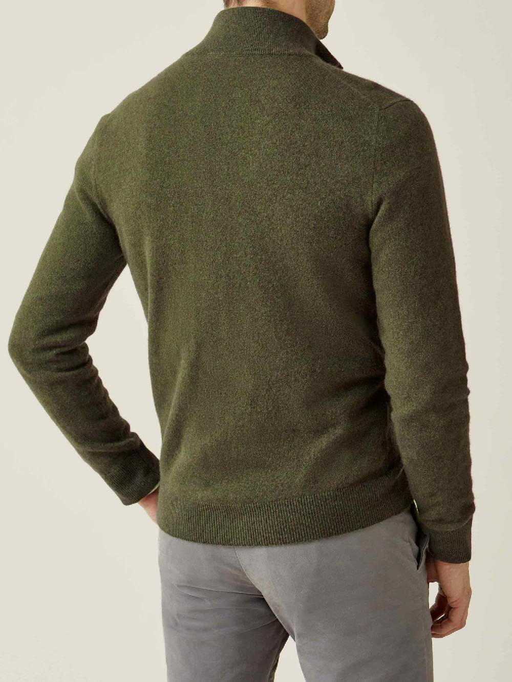 Luca Faloni Zip Cardigancashmere a 2 fili In Vendita