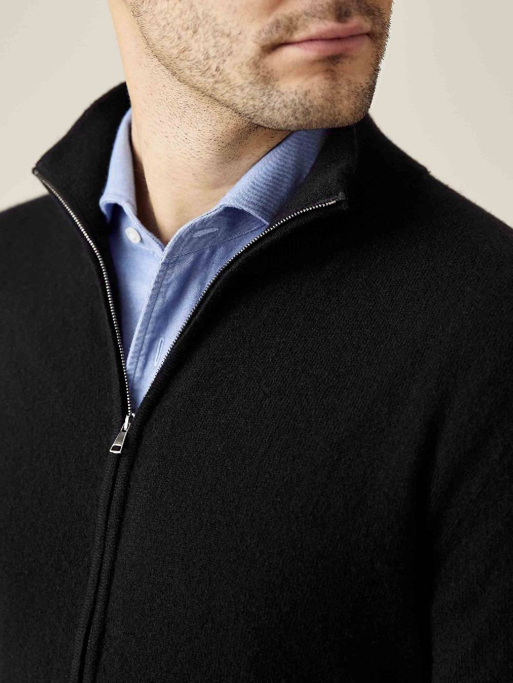 Luca Faloni Zip Cardigancashmere a 2 fili Offerte