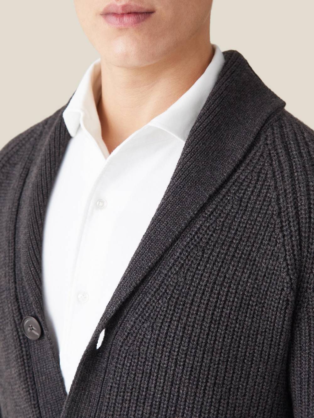 Luca Faloni Cardigan con sciallecashmere a 4 fili Vendita