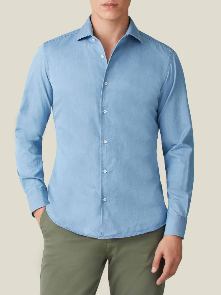 Luca Faloni camicia classicaDenim