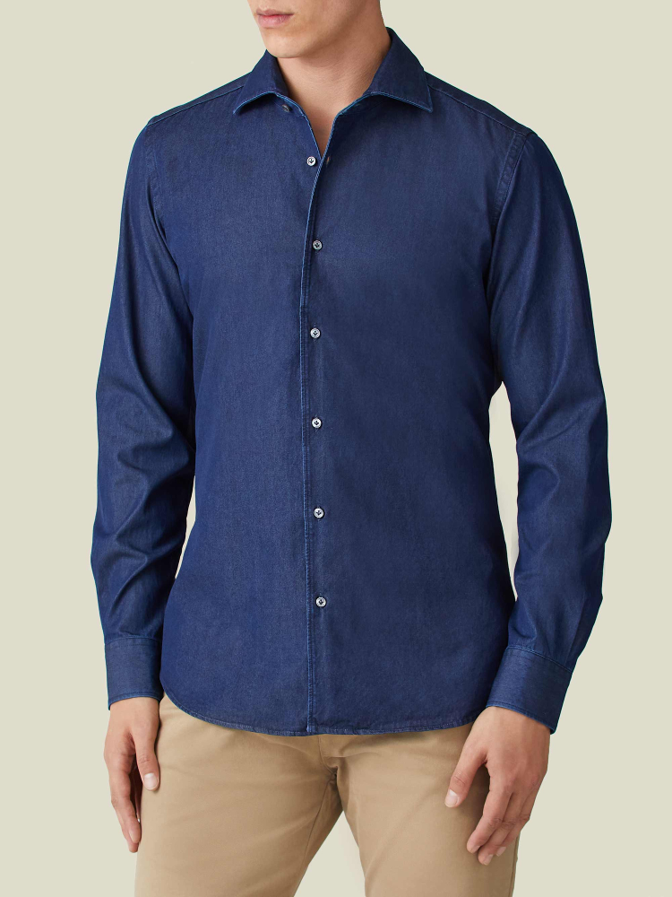 Luca Faloni camicia classicaDenim