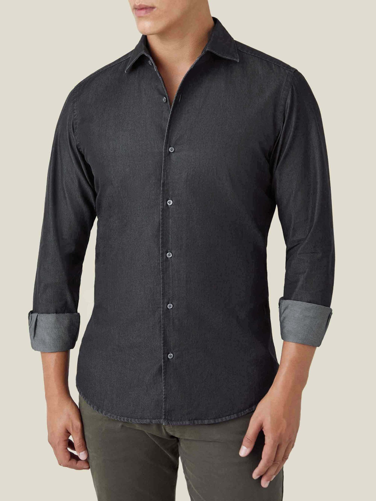 Luca Faloni camicia classicaDenim