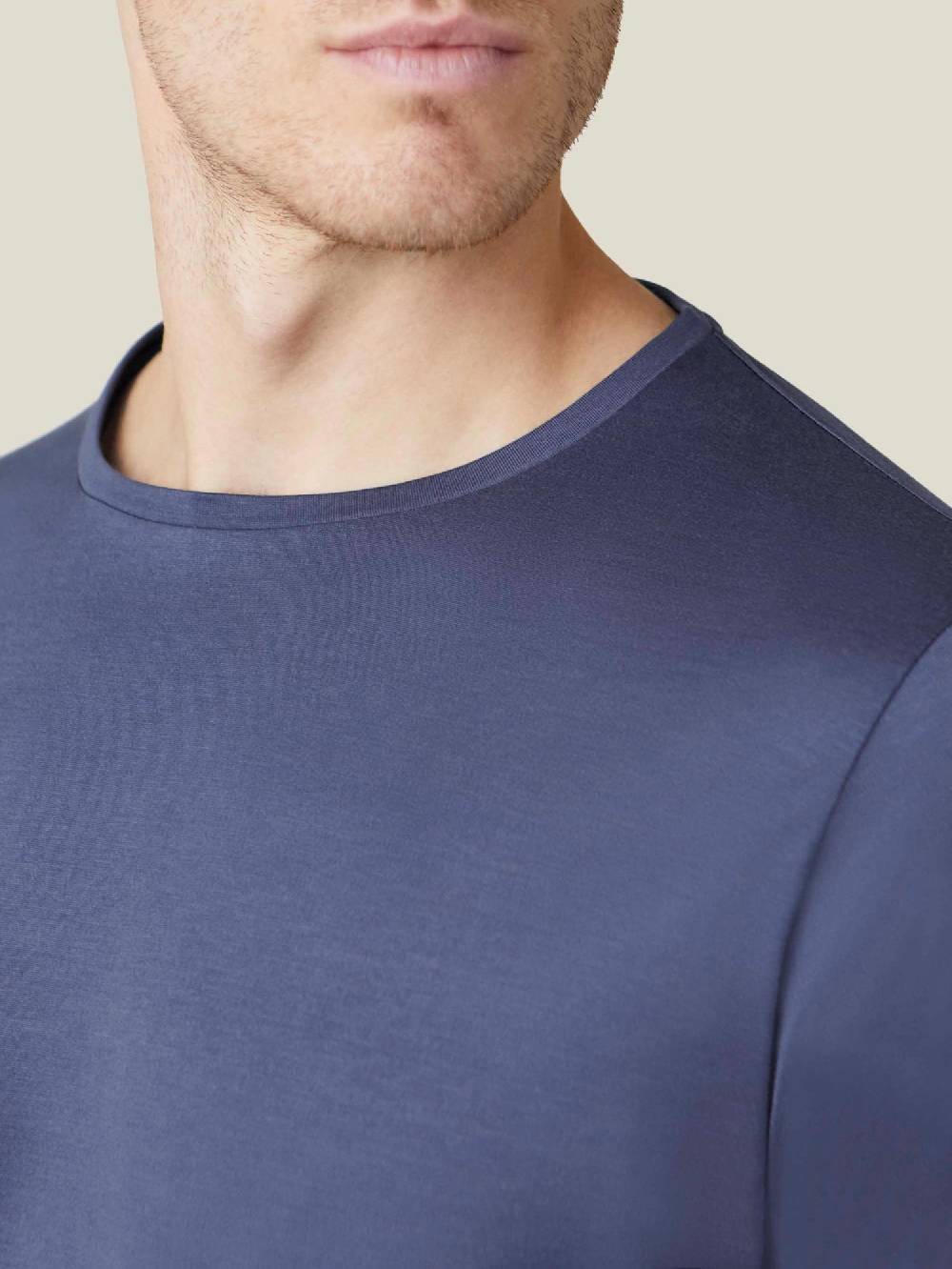 Luca Faloni T-Shirt Maniche LungheSeta Cotone Flash Sale