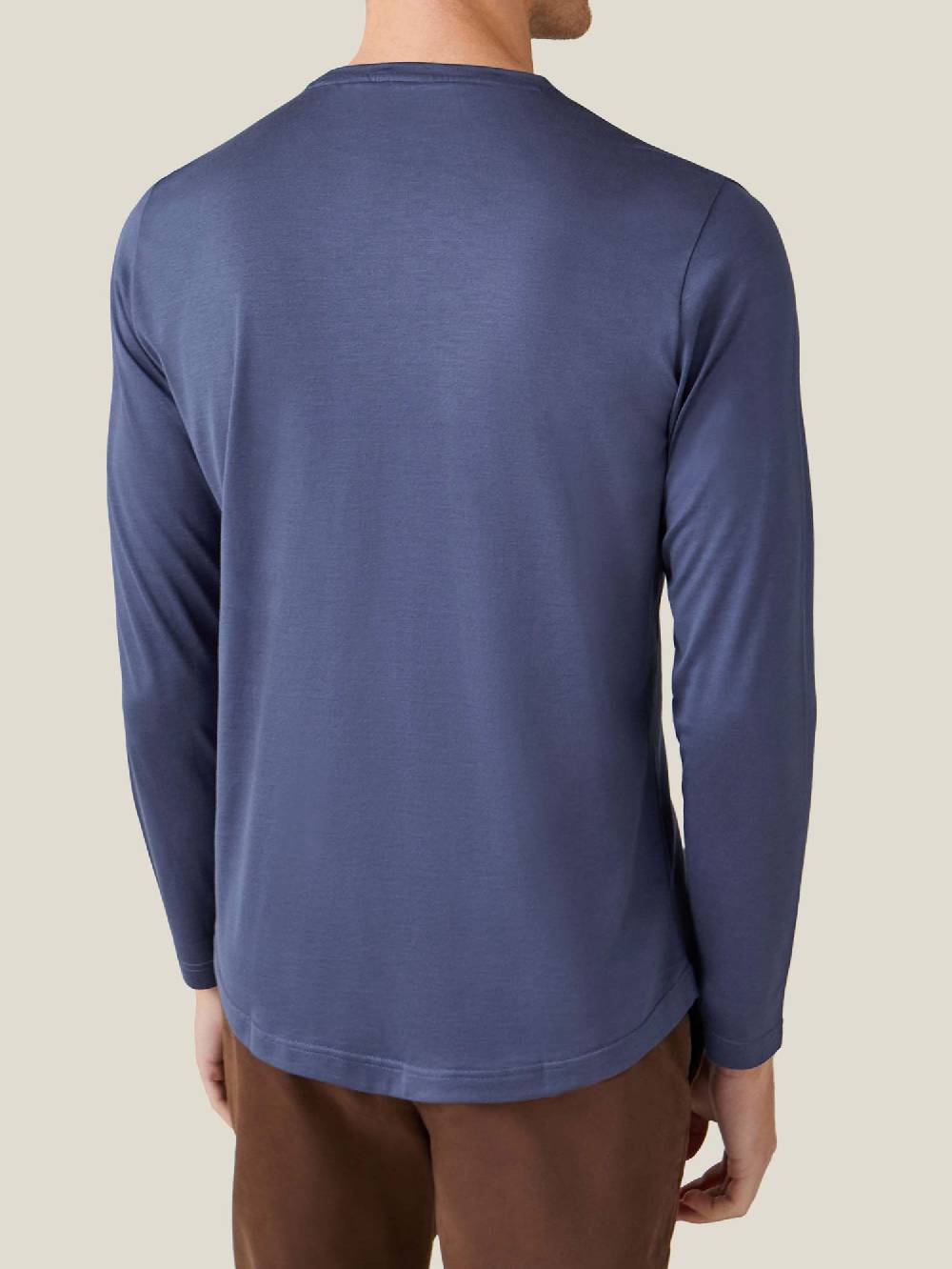 Luca Faloni T-Shirt Maniche LungheSeta Cotone Flash Sale