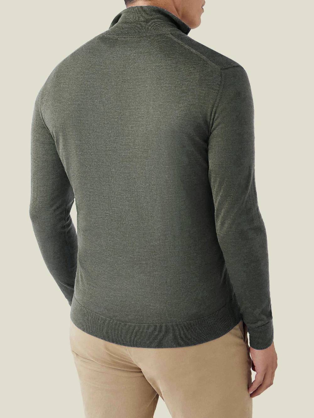 Luca Faloni Maglia con collo mezza zipSeta-Cashmere Promozione