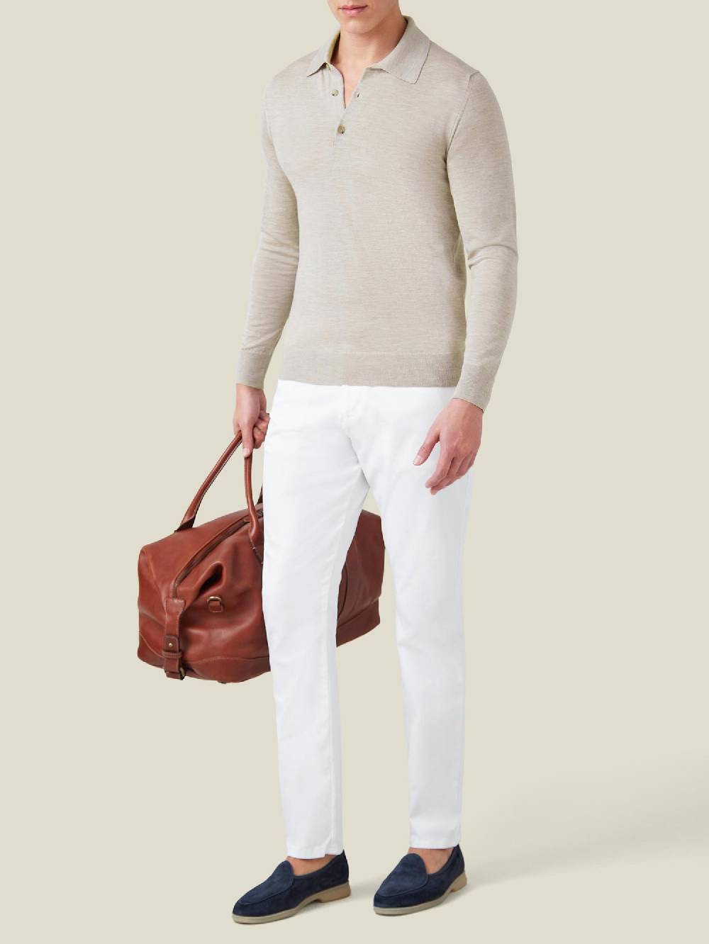 Luca Faloni Knitted PoloSeta-Cashmere Affare Del Giorno