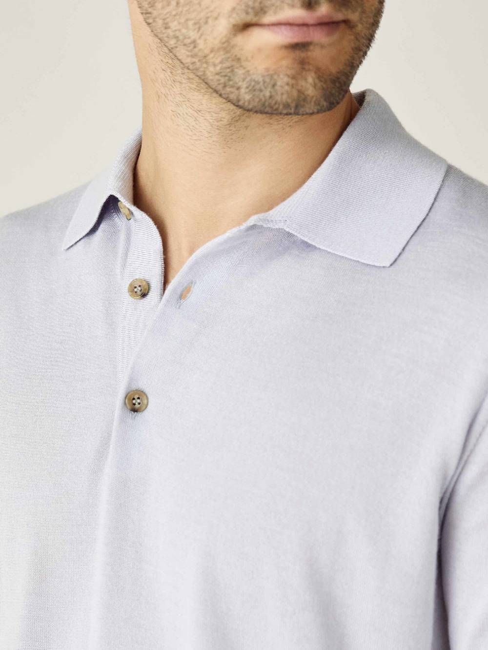 Luca Faloni Knitted PoloSeta-Cashmere Sottocosto