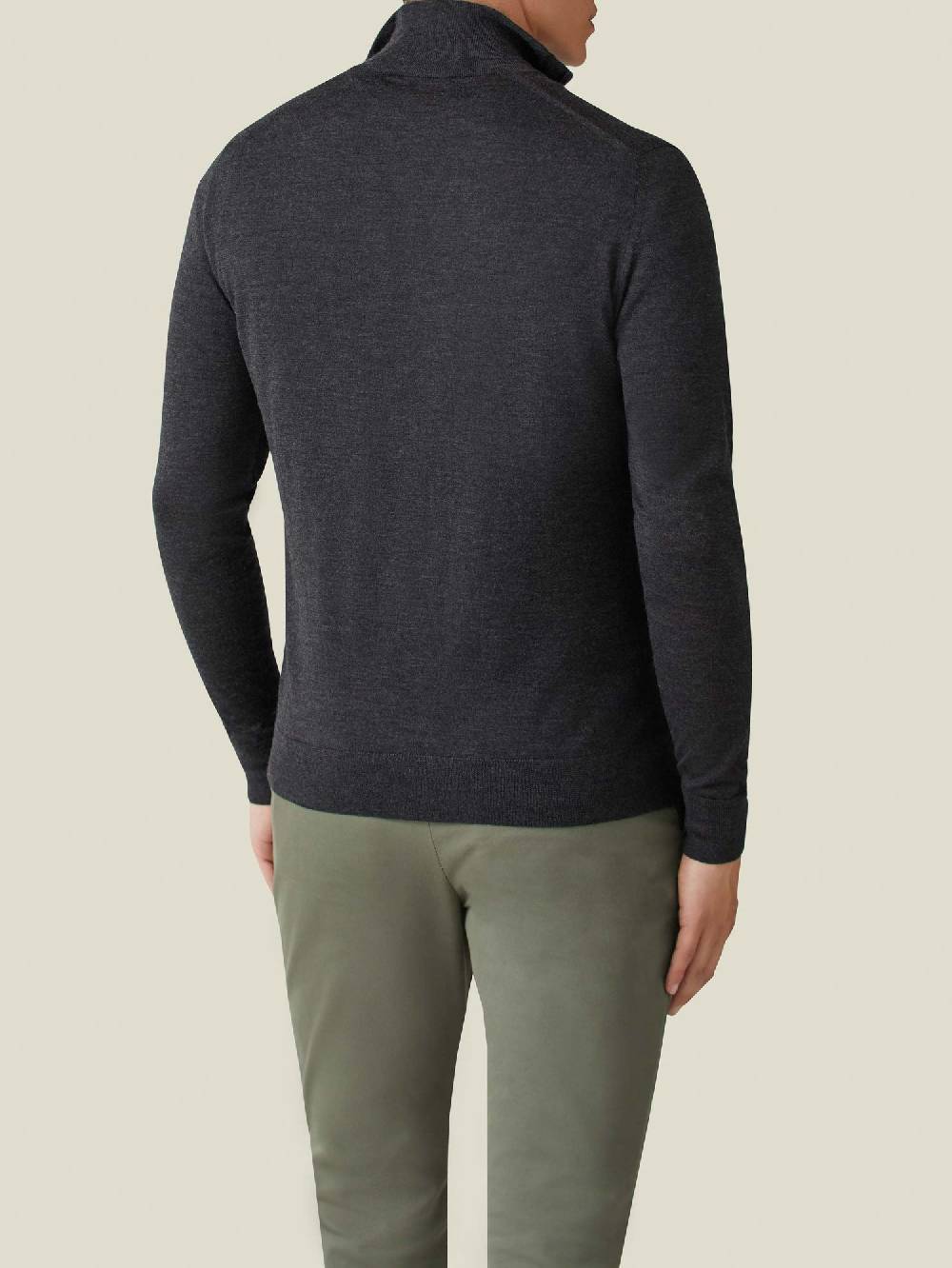 Luca Faloni Maglia con collo mezza zipSeta-Cashmere Vendita Calda