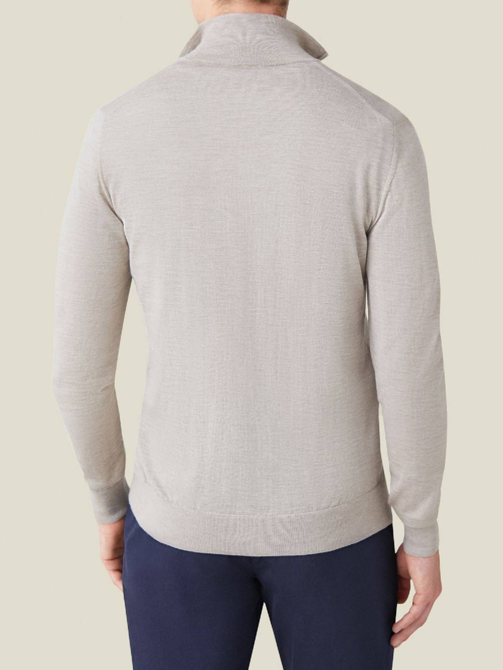 Luca Faloni Maglia con collo mezza zipSeta-Cashmere Hotsell