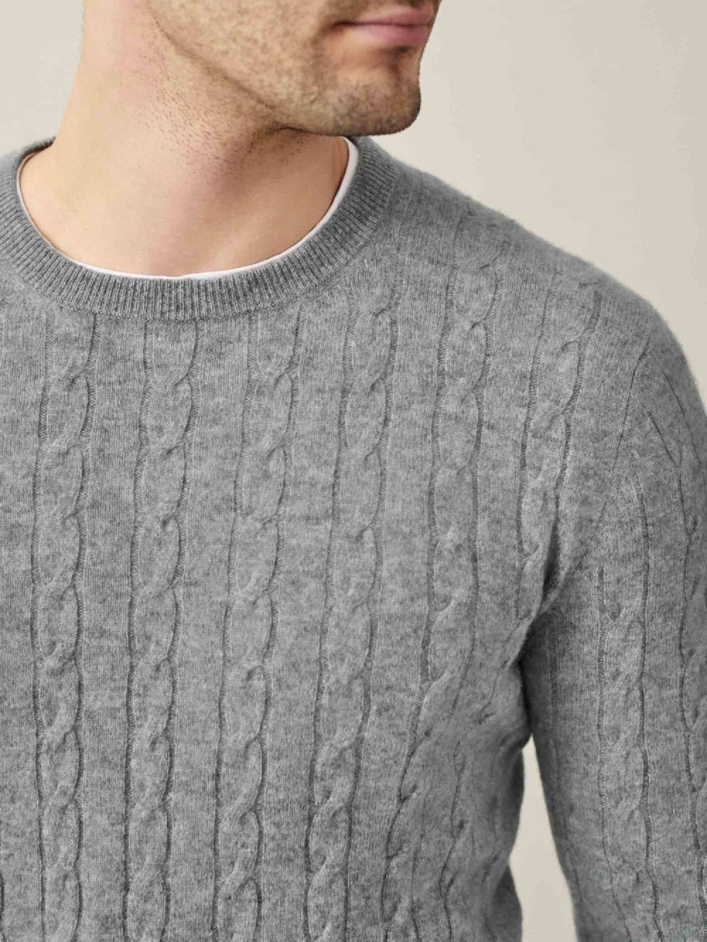 Luca Faloni Maglia a treccecashmere a 2 fili Black Friday