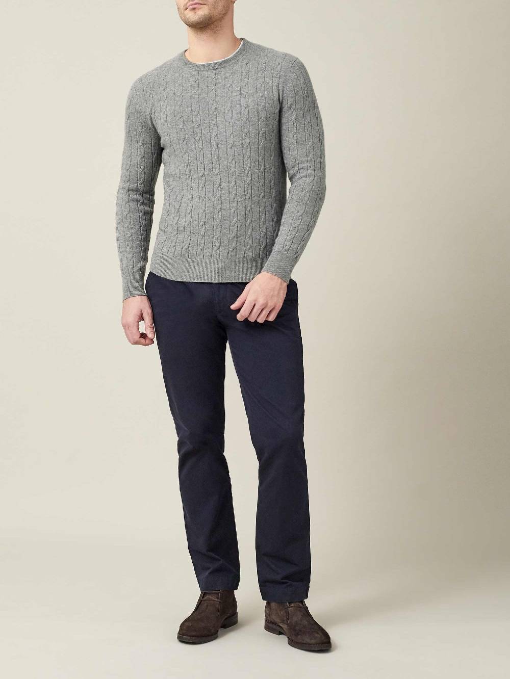 Luca Faloni Maglia a treccecashmere a 2 fili Black Friday