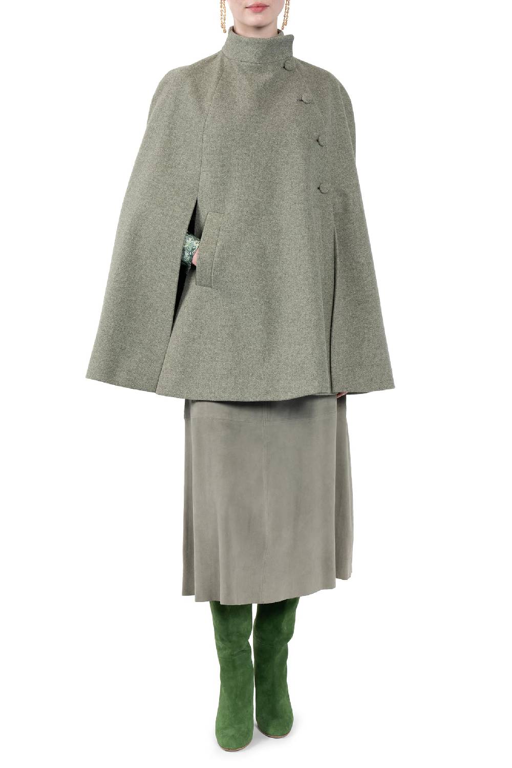 Luisa Beccaria Mantella Reglan in lana Promozione Limitata