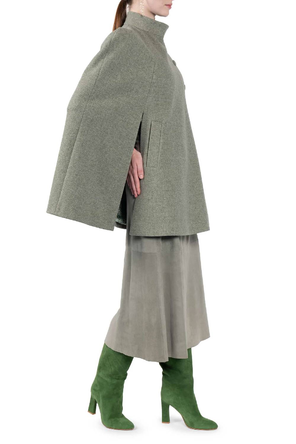 Luisa Beccaria Mantella Reglan in lana Promozione Limitata