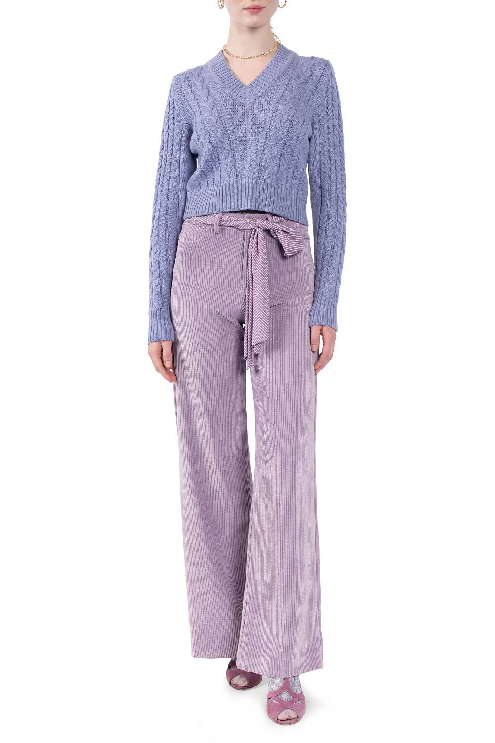 Luisa Beccaria Maglione intrecciato con scollo a V Online