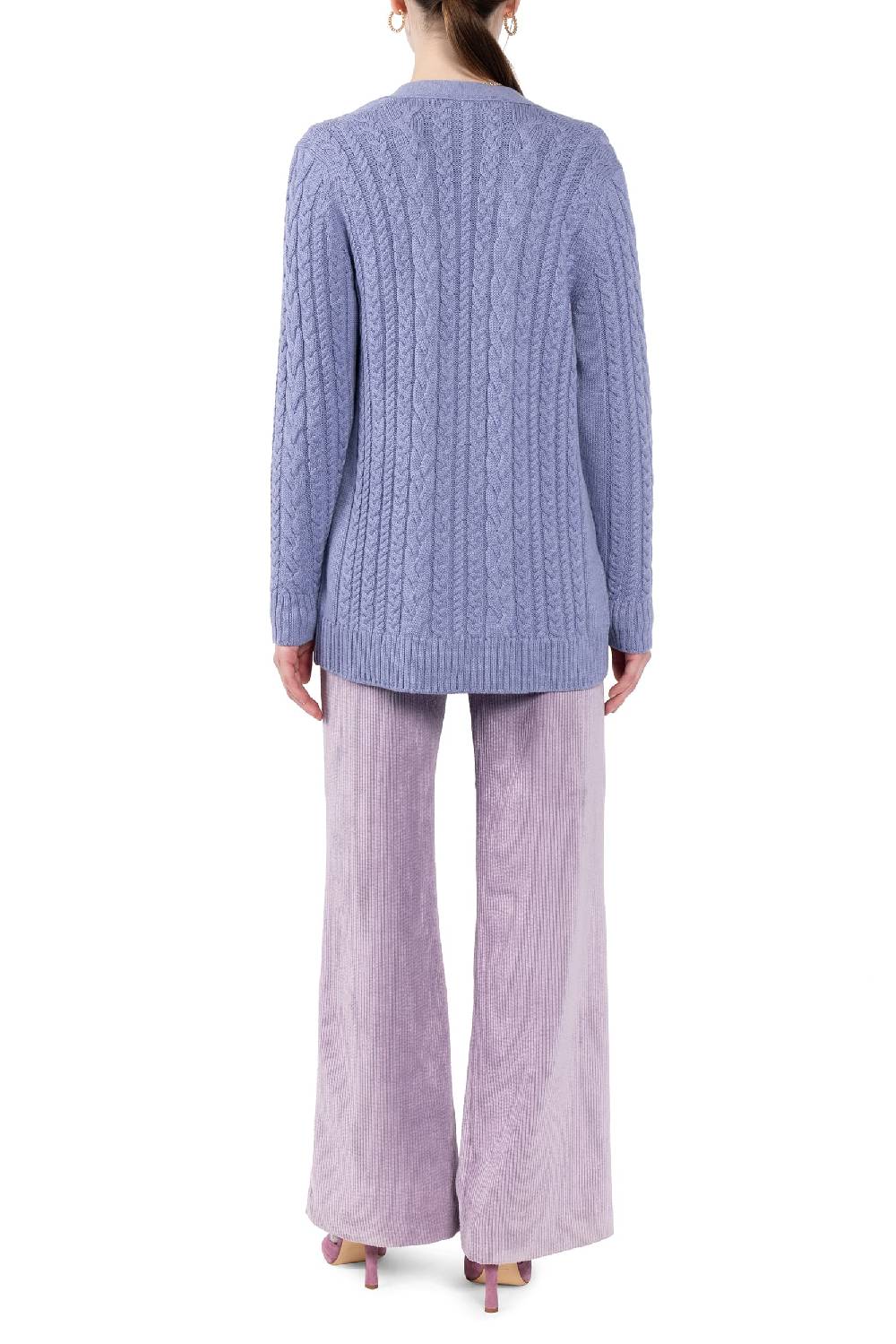 Luisa Beccaria Cardigan intrecciato In Vendita