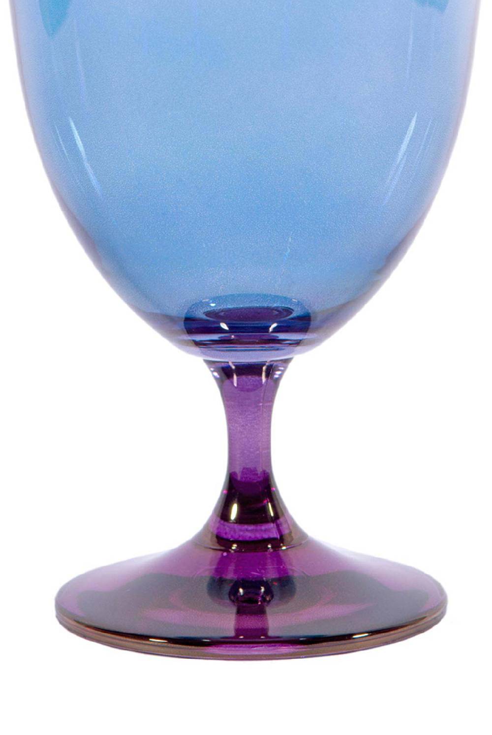 Luisa Beccaria Ombra Viola Al Blu Set Di Due Bicchieri D'acqua Qualità Garantita
