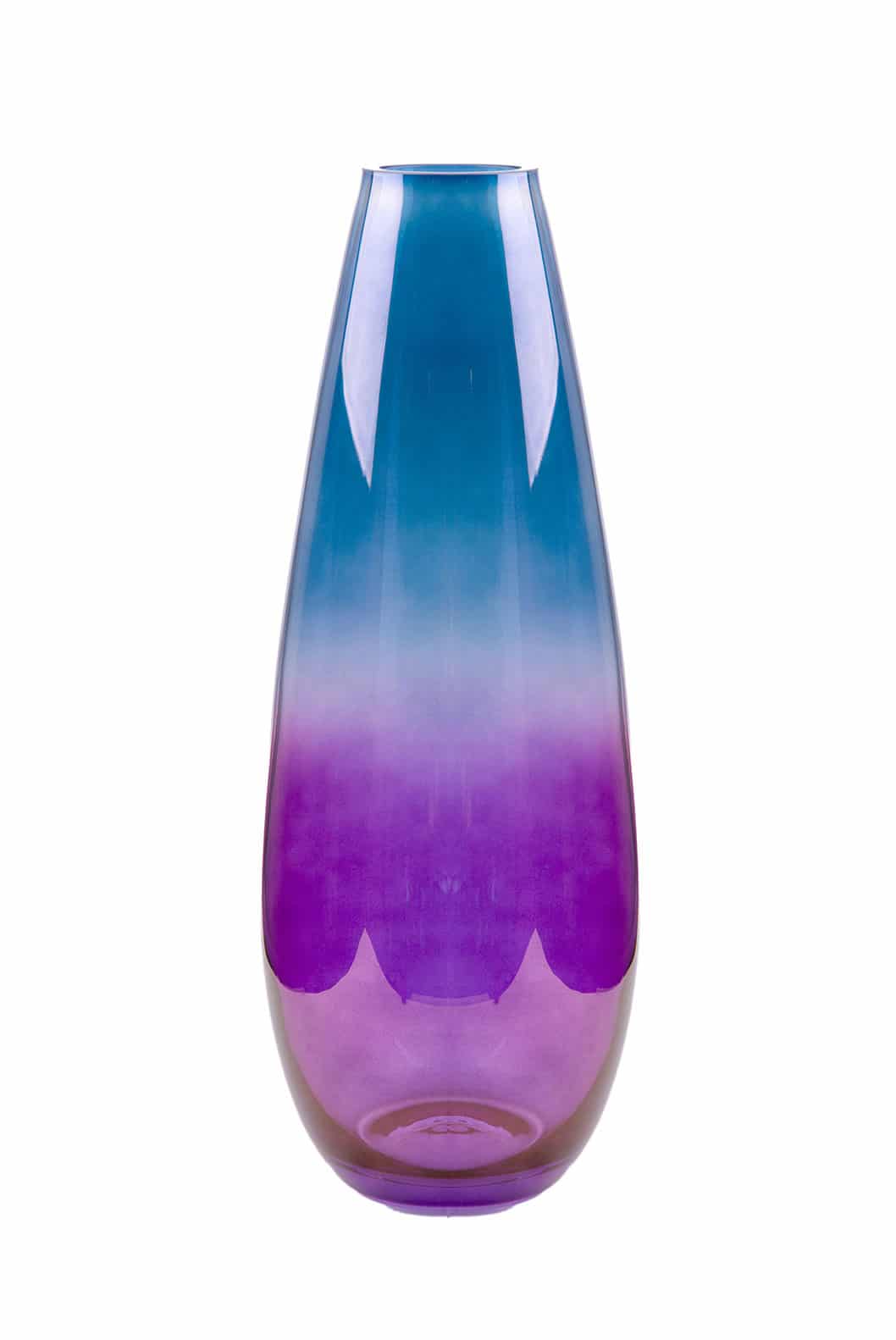 Luisa Beccaria Shade Purple To Blue Drop Vaso Consegna Veloce