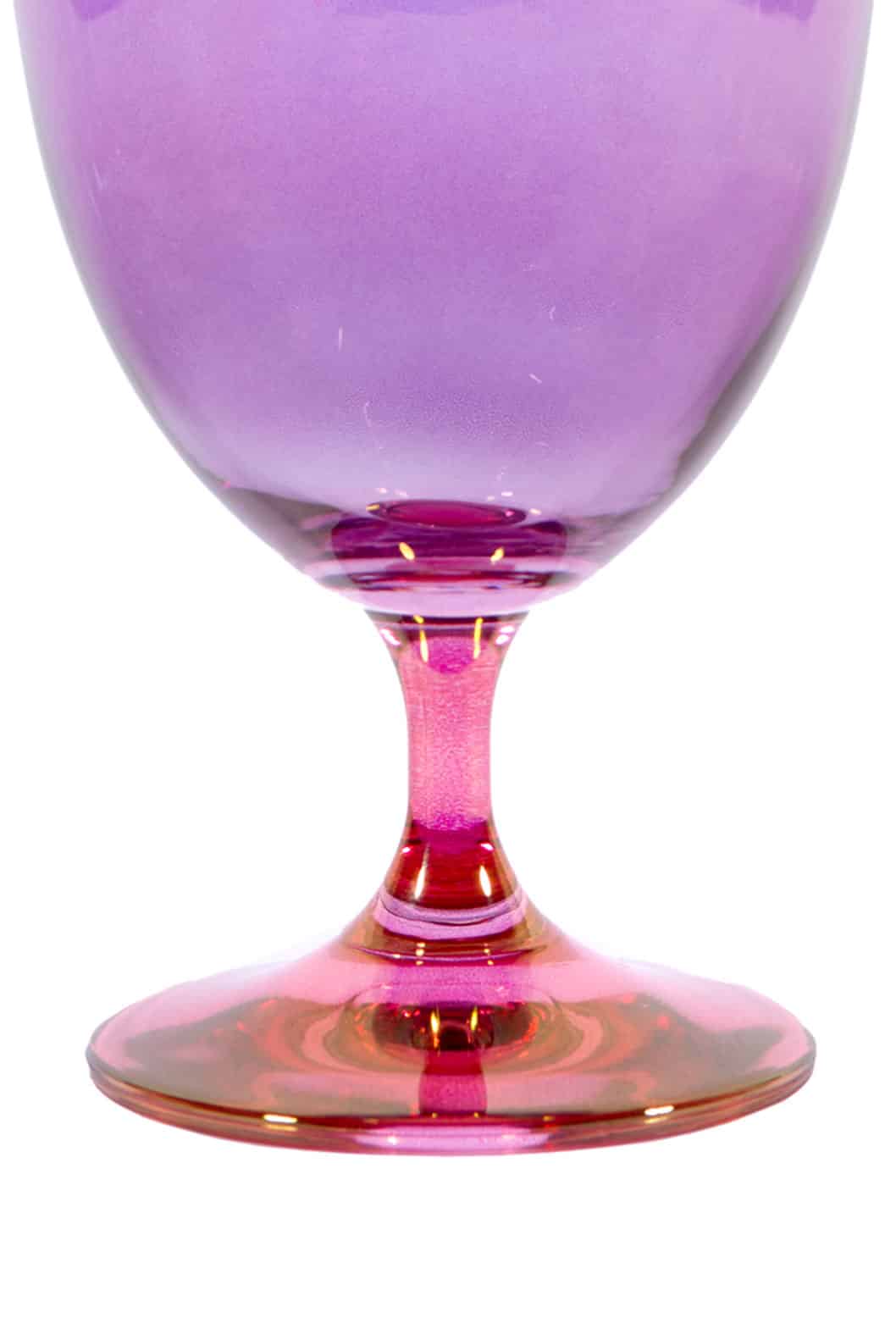 Luisa Beccaria Shade Pink To Purple Set di due bicchieri d'acqua Promozione Limitata