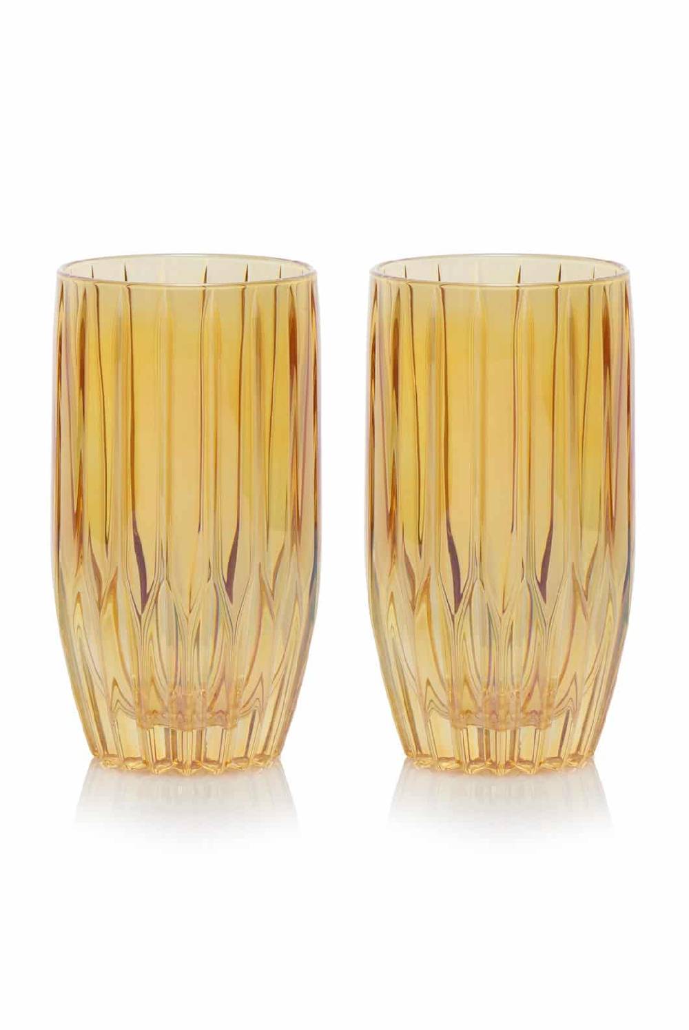 Luisa Beccaria Ambra Set Di Due Bicchieri Tumbler Grandi Economico