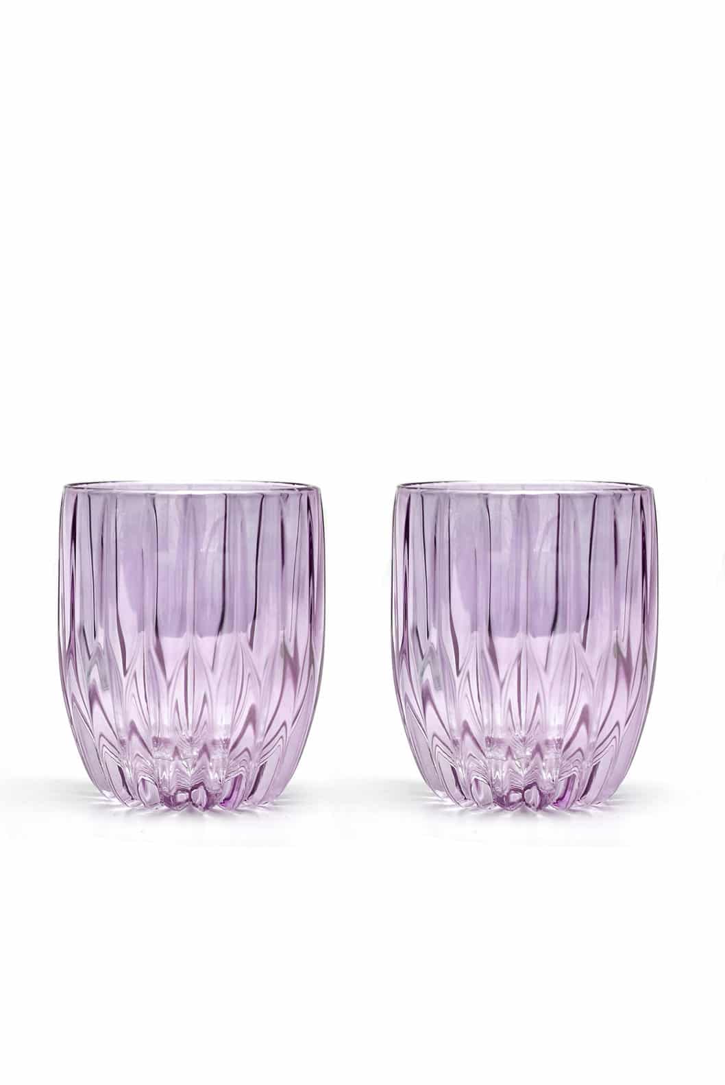 Luisa Beccaria Viola Set Di Due Piccoli Bicchieri Tumbler Vendita Calda
