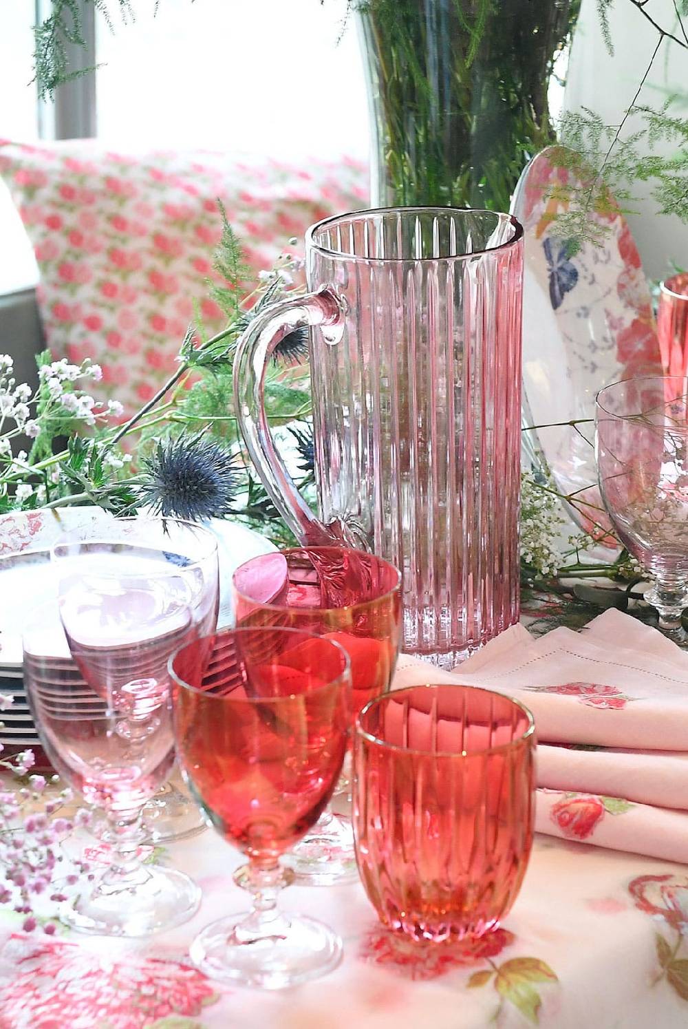 Luisa Beccaria Brocca Rigata Rosa Prestige in Vetro Moda