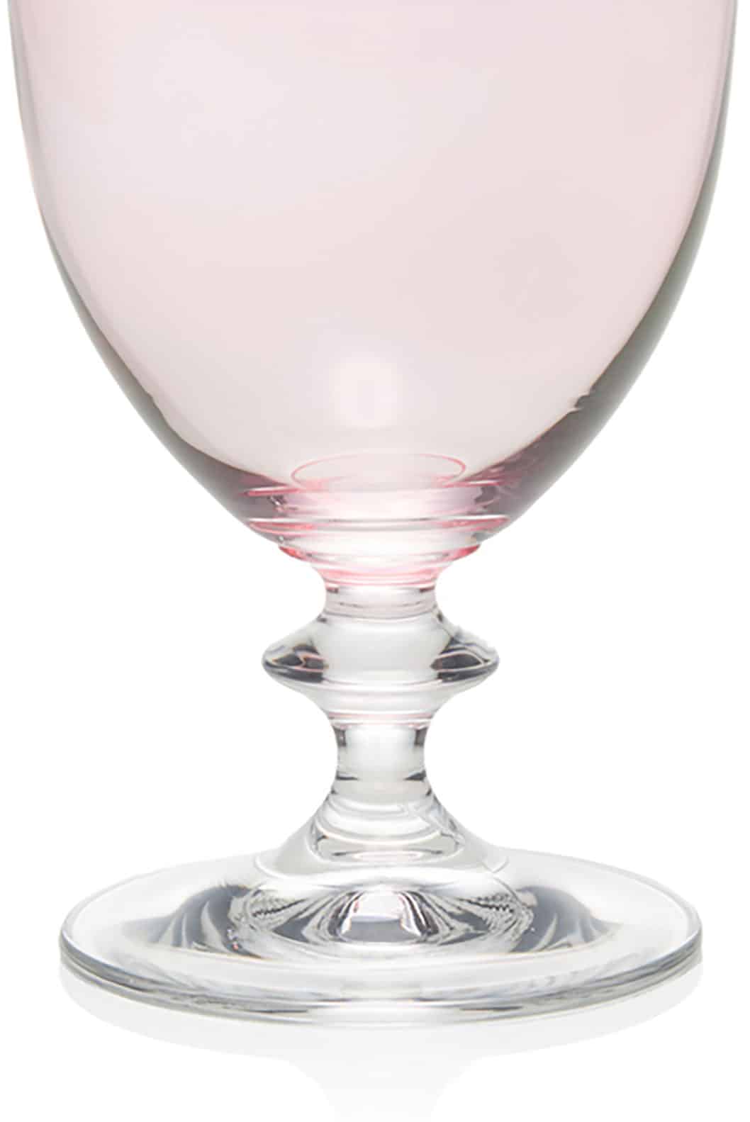 Luisa Beccaria Set Rosa Di Due Bicchieri D'acqua Roseo Italia