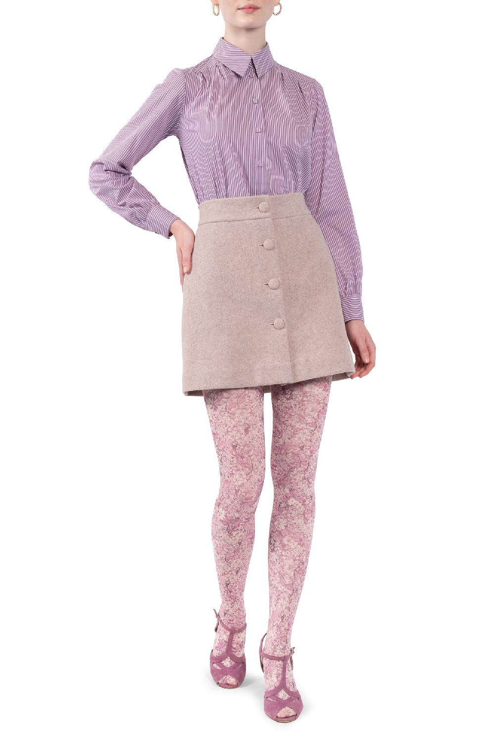 Luisa Beccaria Camicia in cotone a righe Promozione Limitata