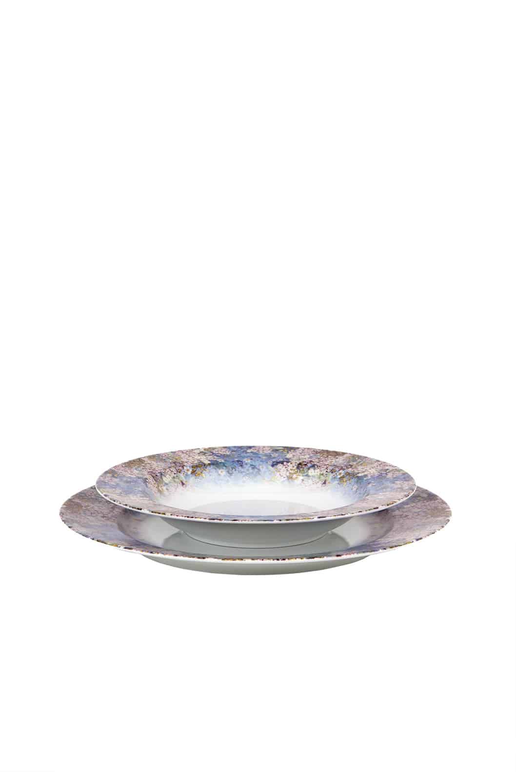 Luisa Beccaria Cherry Blossom Set Di Due Piatti Da Cena Vendita Economica