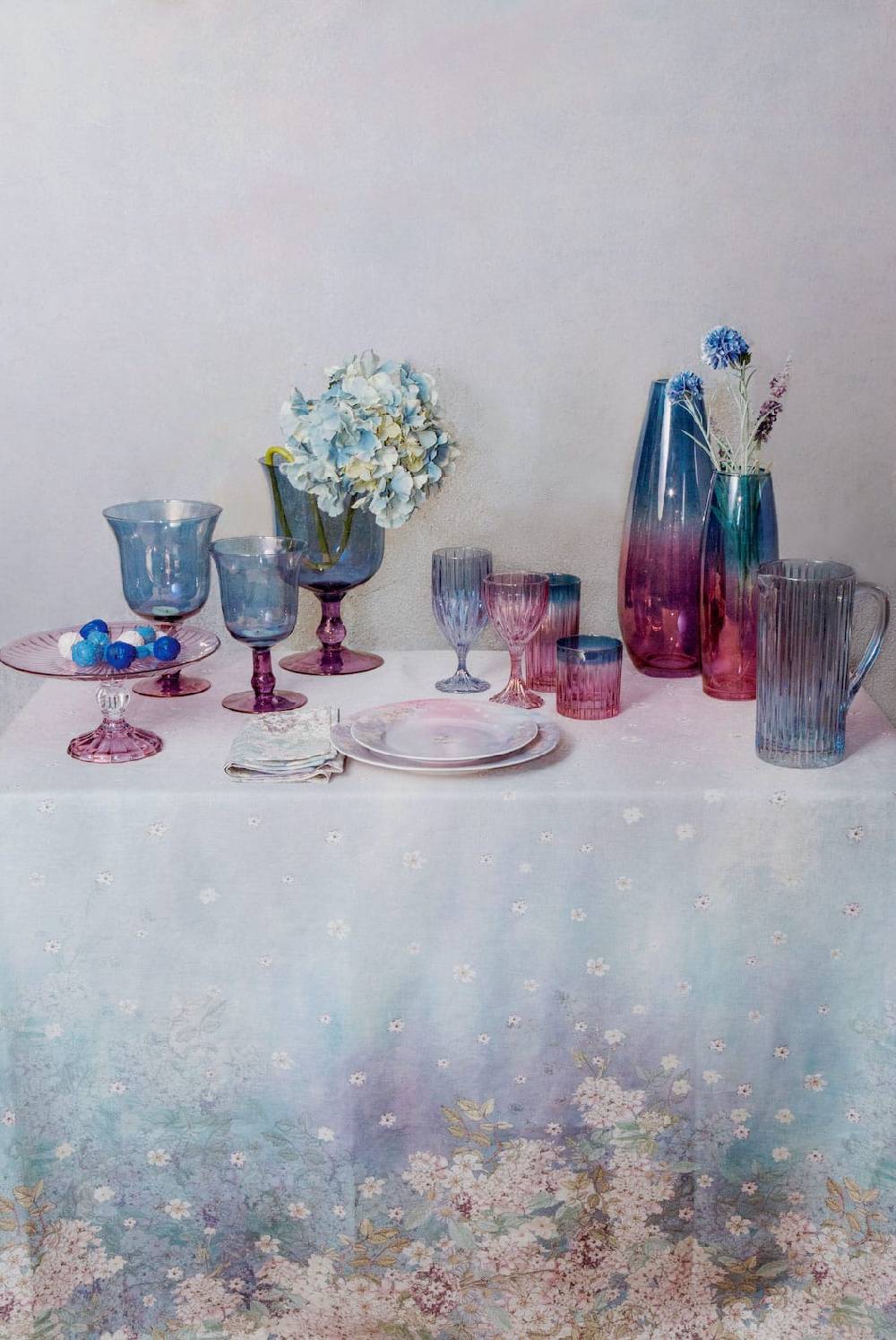 Luisa Beccaria Vaso Candela Shade Purple To Blue Negozio