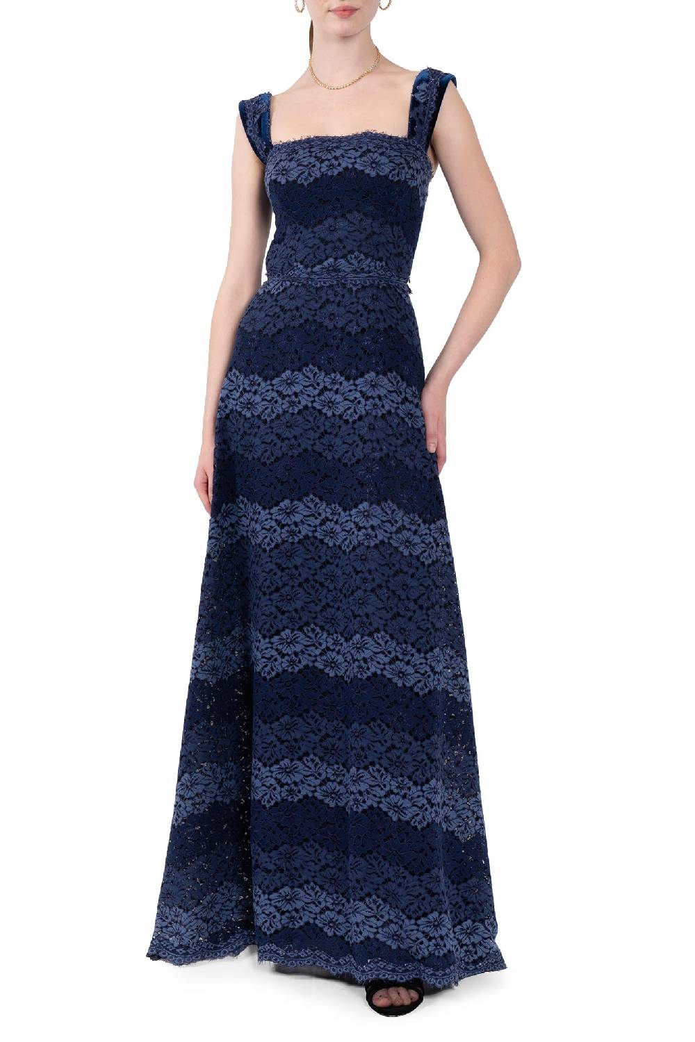 Luisa Beccaria Abito bustier in pizzo a righe Fino al 60% di sconto