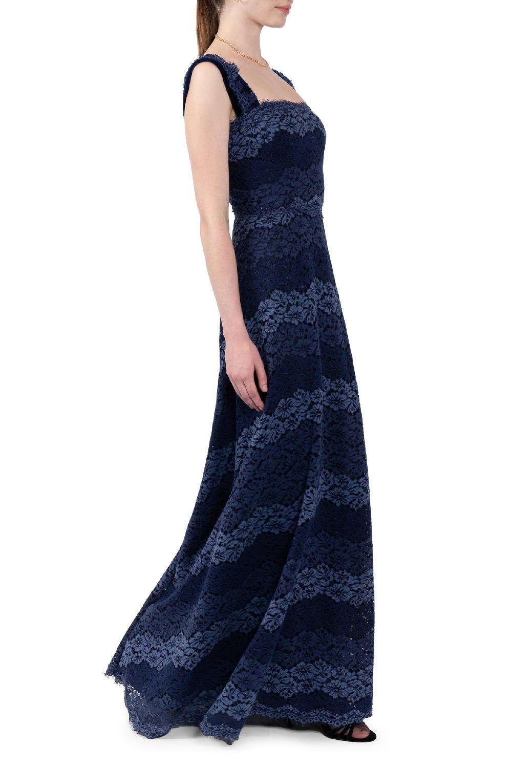 Luisa Beccaria Abito bustier in pizzo a righe Fino al 60% di sconto
