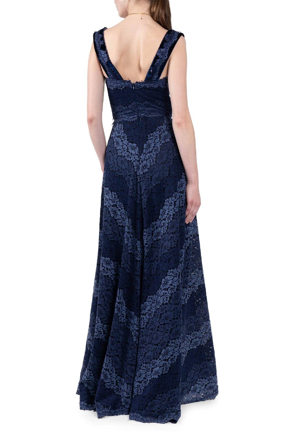 Luisa Beccaria Abito bustier in pizzo a righe Fino al 60% di sconto