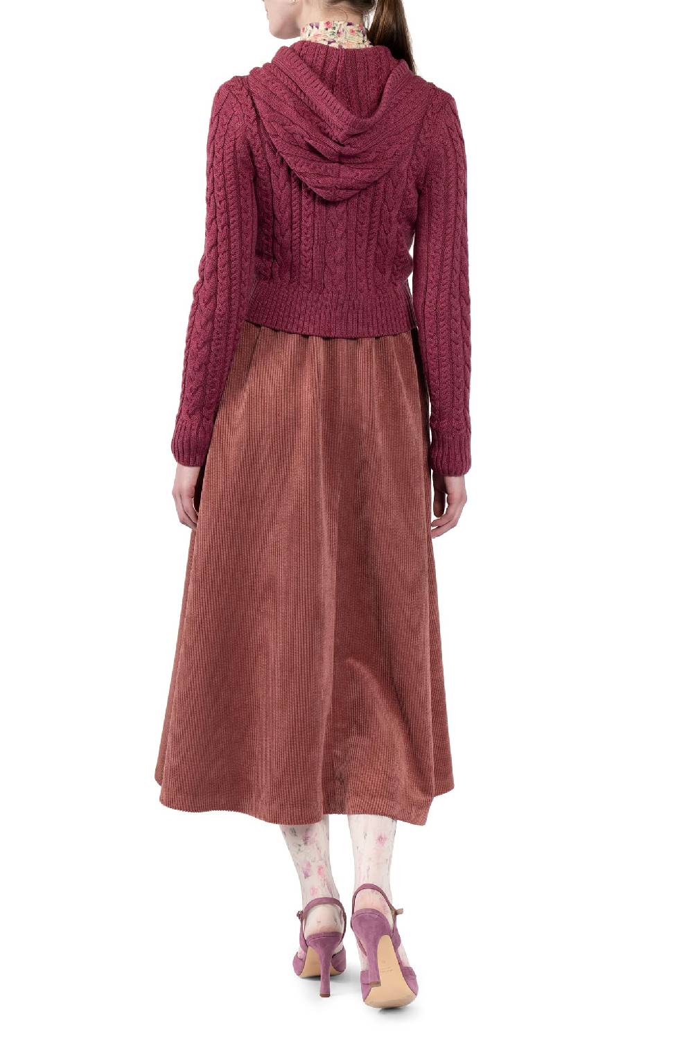 Luisa Beccaria Cardigan con cappuccio Offerta