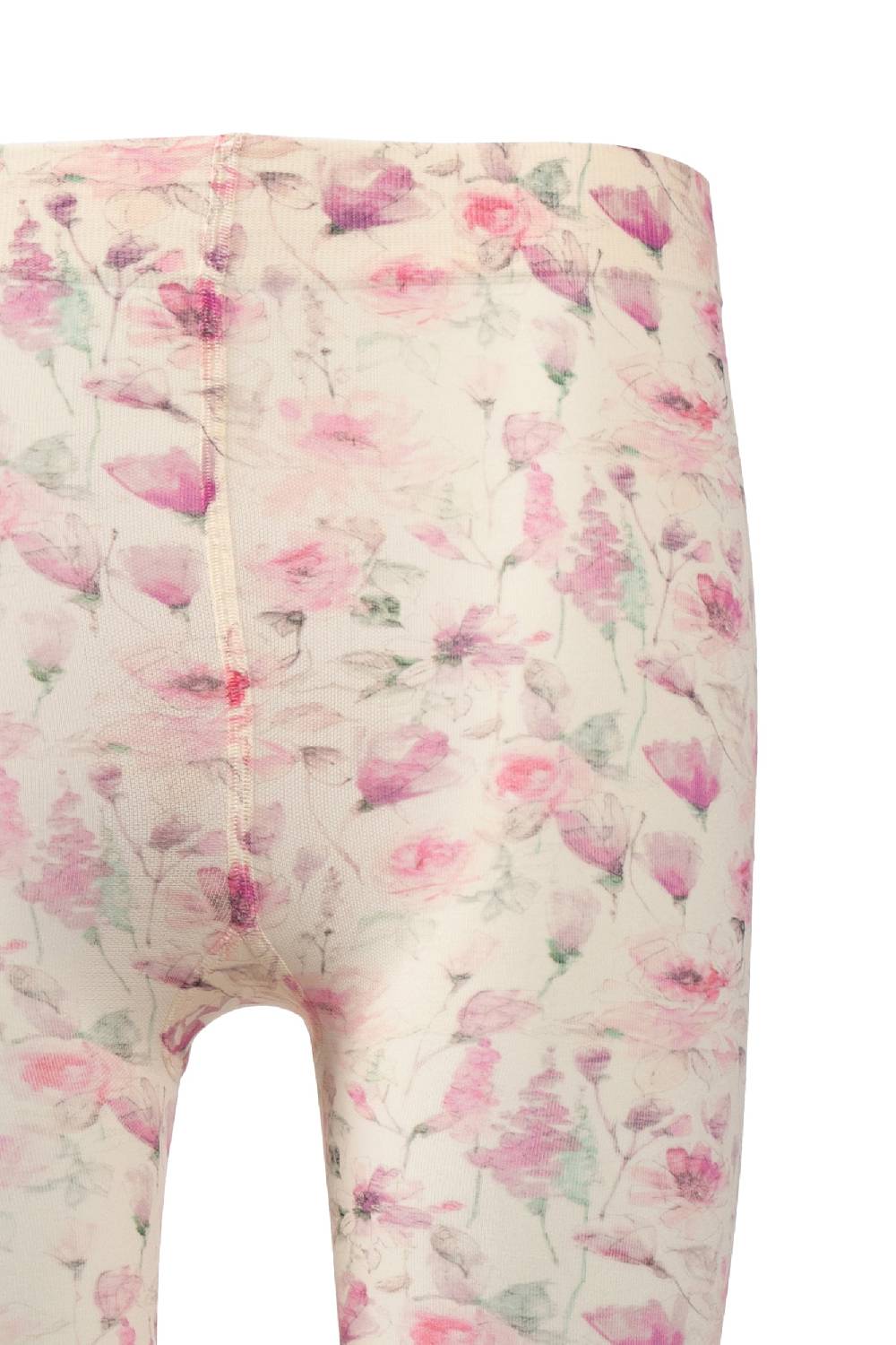 Luisa Beccaria Collant con stampa crema rosa selvatica Saldi