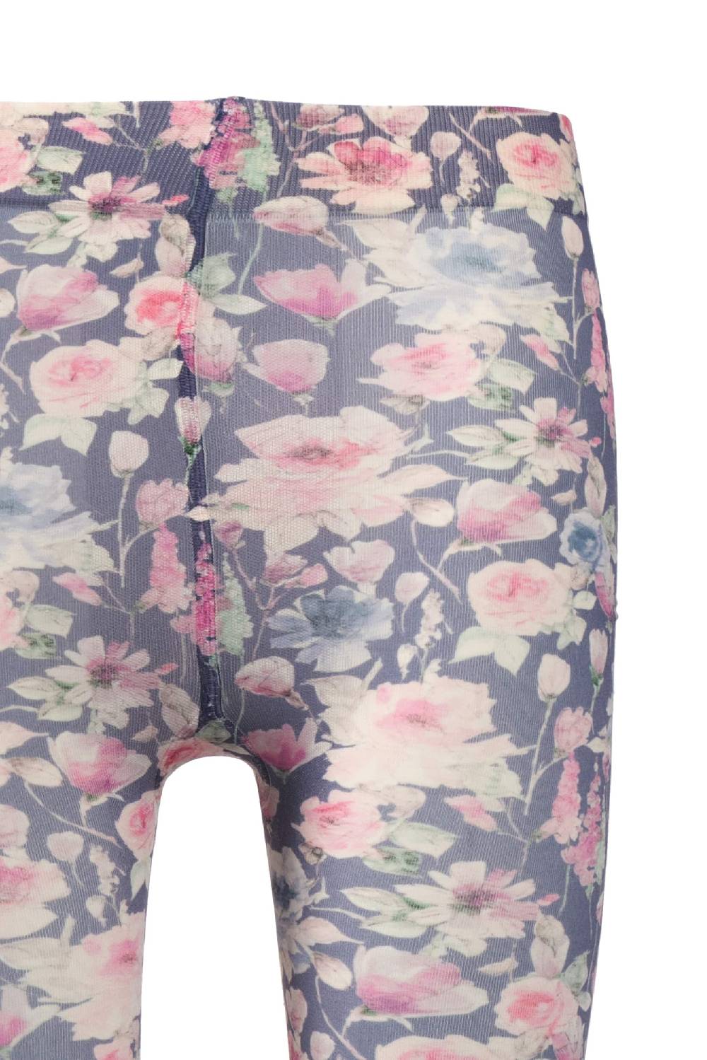 Luisa Beccaria Collant stampati con rosa selvatica blu Offerte