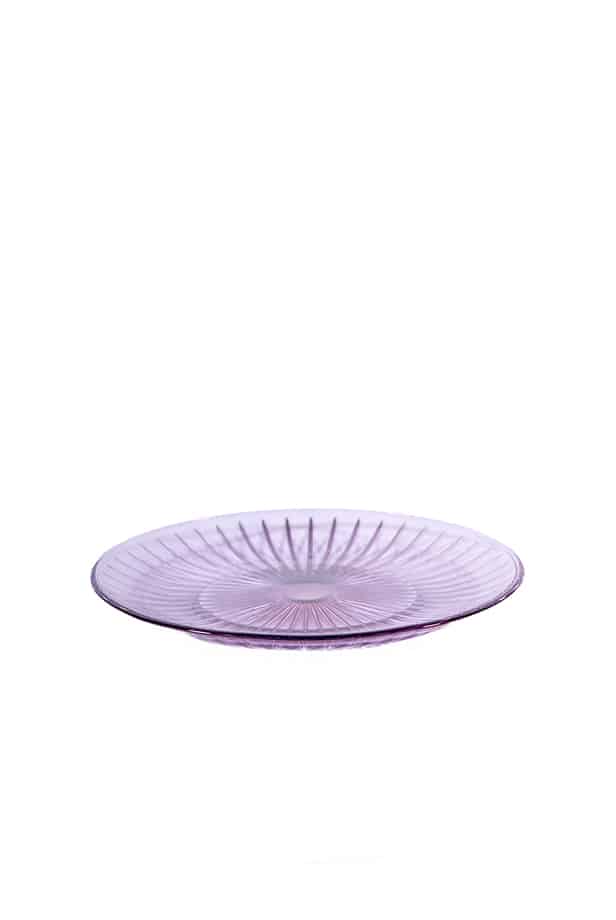 Luisa Beccaria Set Viola Di Due Lastre Di Vetro In Linea