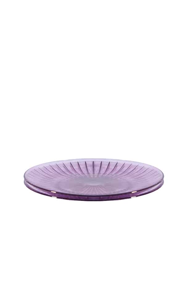 Luisa Beccaria Set Viola Di Due Lastre Di Vetro In Linea