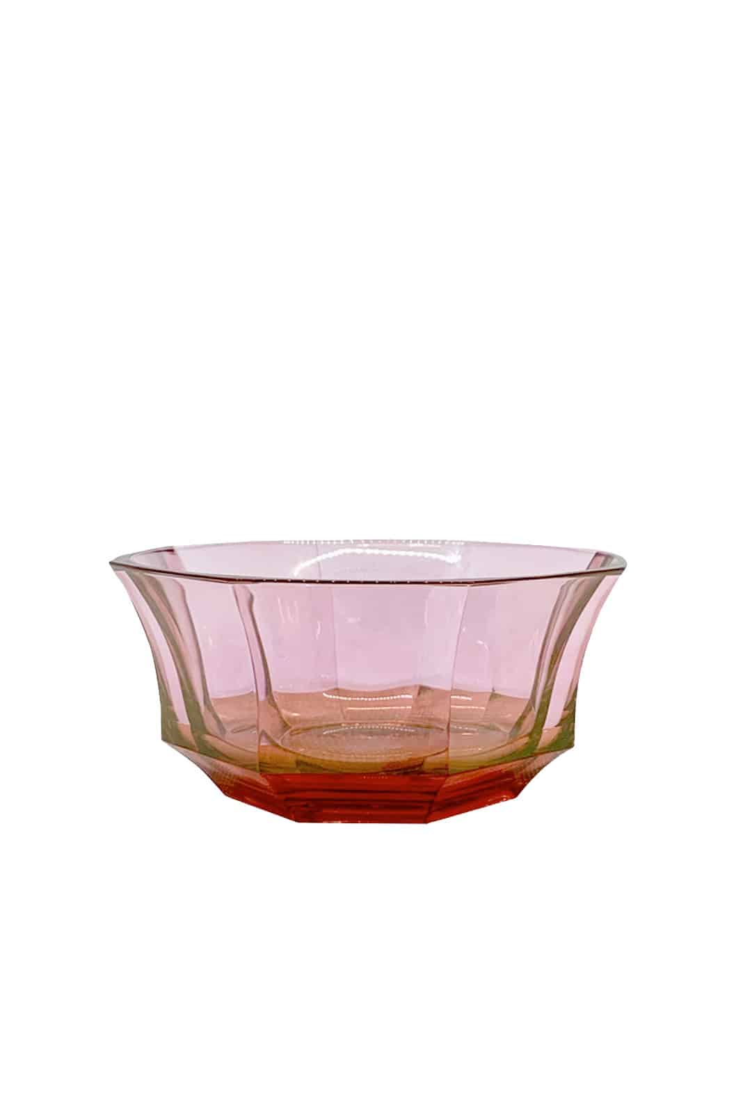 Luisa Beccaria Ciotola da dessert in cristallo sfaccettato dal rosso al rosa Promozione