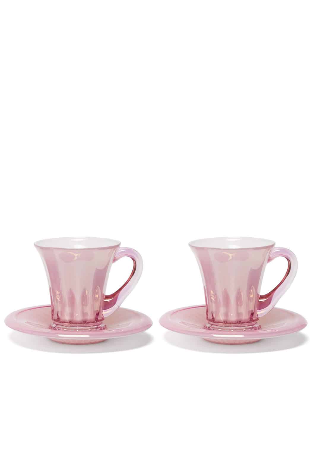 Luisa Beccaria Set Rosa Di Due Tazze Di Caffè Doge Consegna Veloce