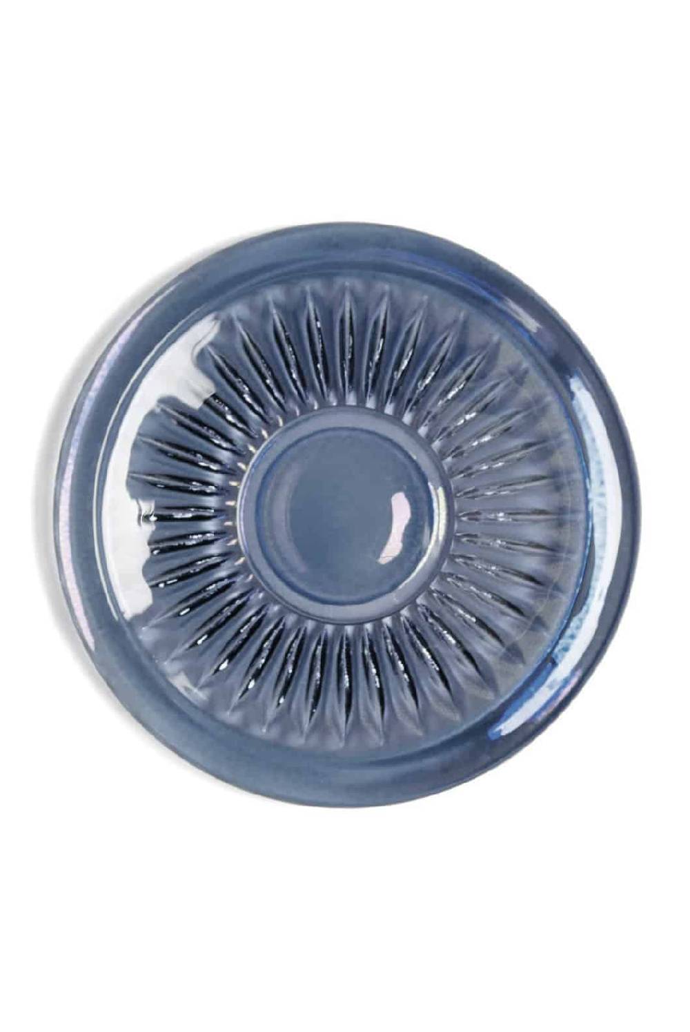 Luisa Beccaria Set Di Due Tazze Da Caffè Trasparenti Prestige Blu Prezzo Ridotto