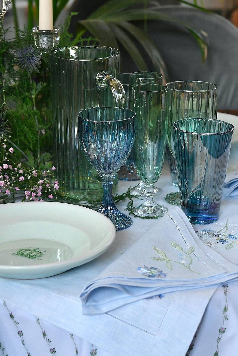 Luisa Beccaria Brocca Rigata Verde Prestige in Vetro Outlet