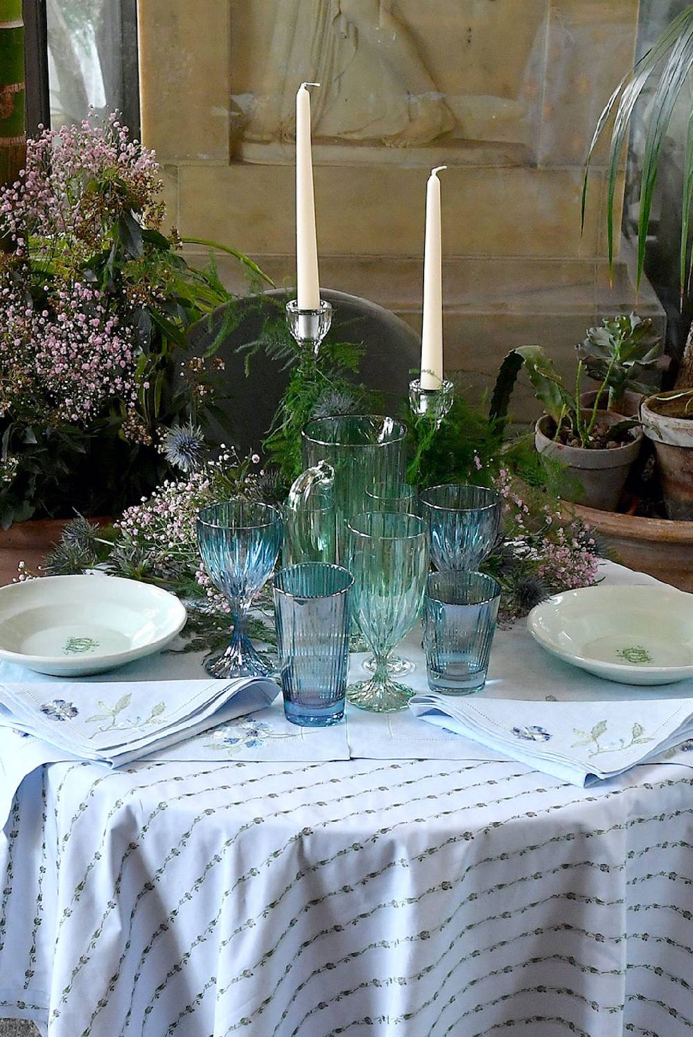 Luisa Beccaria Brocca Rigata Verde Prestige in Vetro Outlet