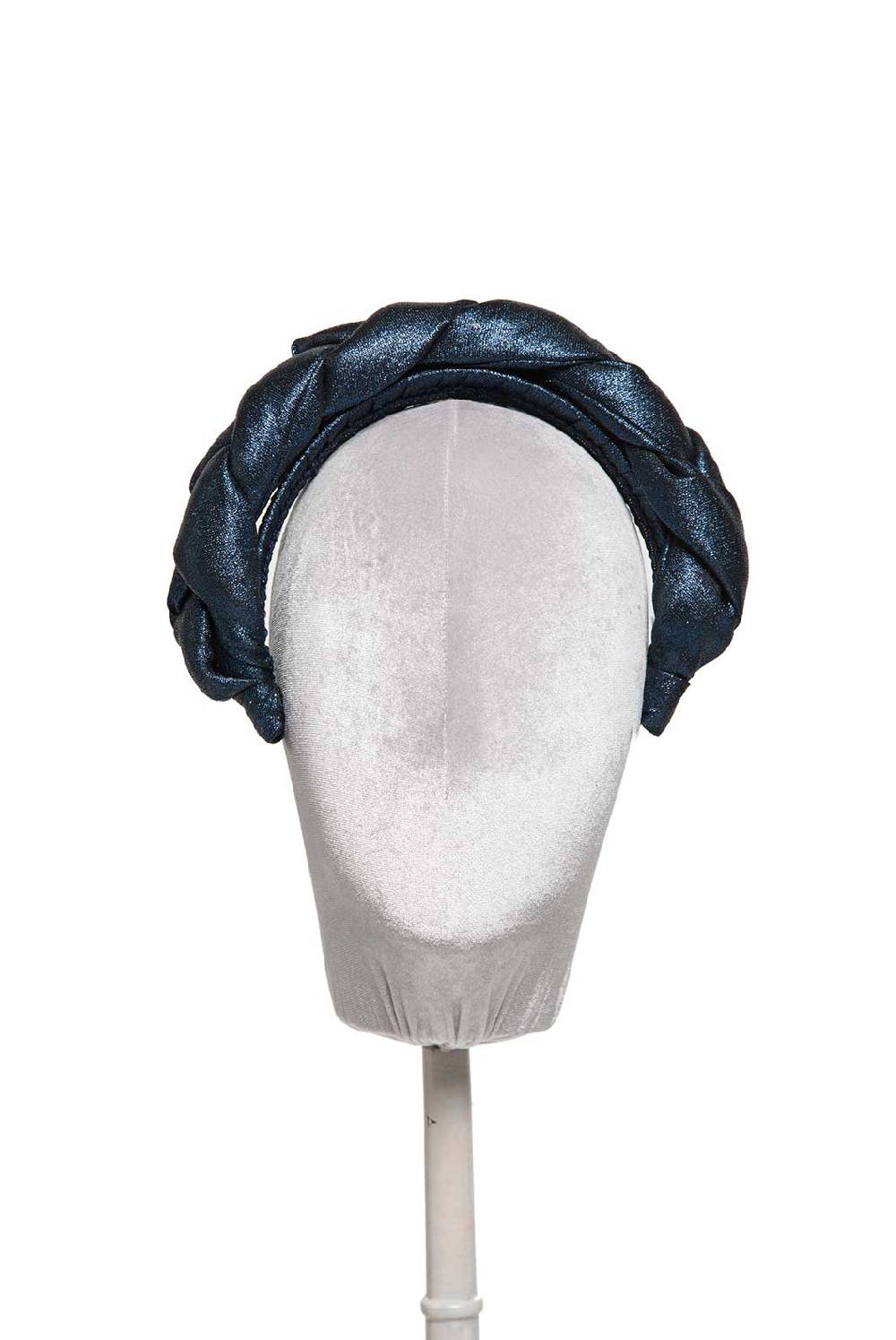 Luisa Beccaria Fascia per capelli intrecciata in lurex Italy