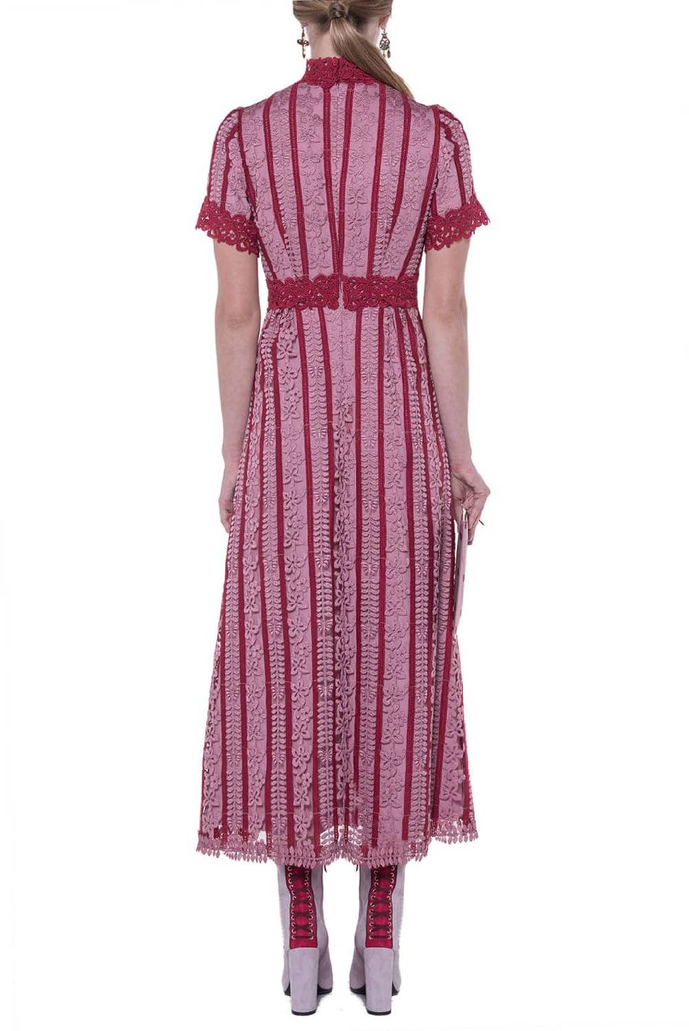 Luisa Beccaria Abito ricamato in macramè Fino Al -60%