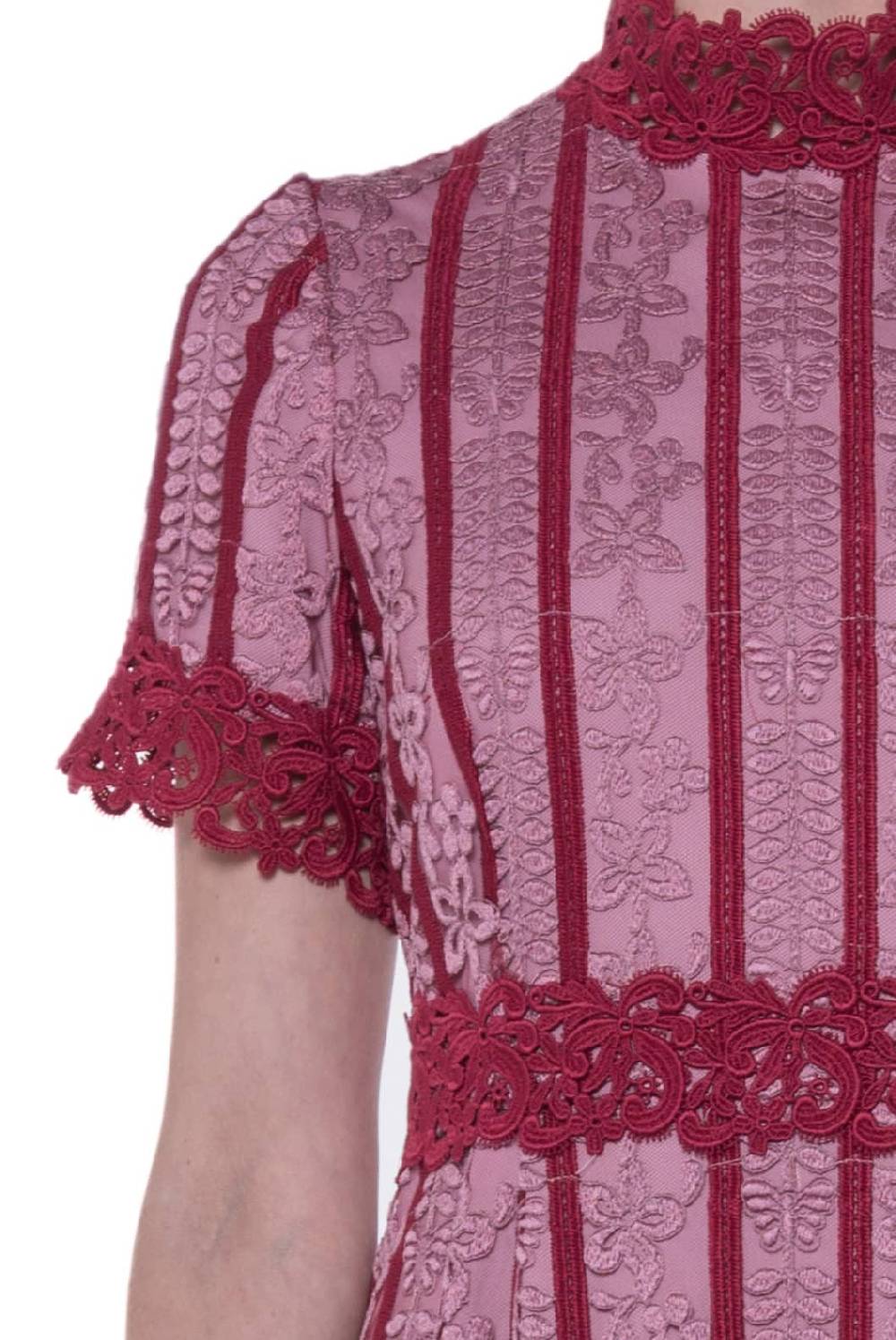 Luisa Beccaria Abito ricamato in macramè Fino Al -60%