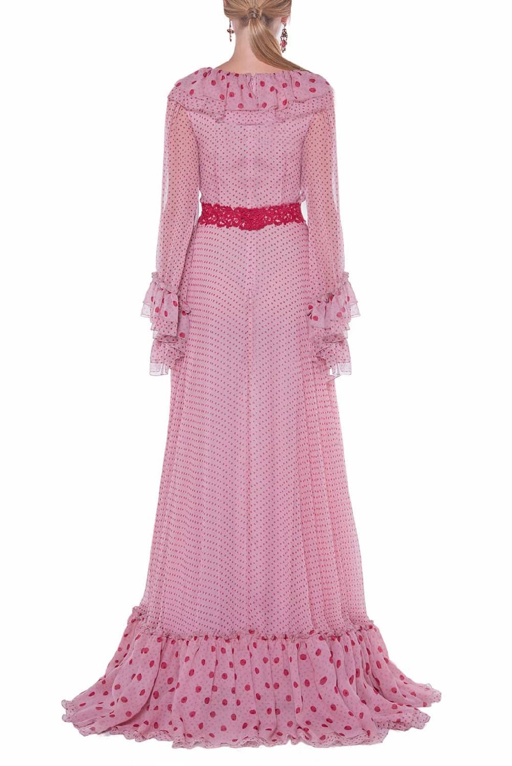 Luisa Beccaria Abito stampato in chiffon Shopping Online